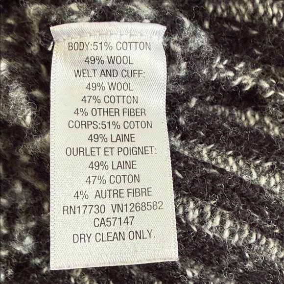 Rag & Bone Men’s Small Wool Cotton Knit Cardigan Gray Button Front - Picture 4 of 4